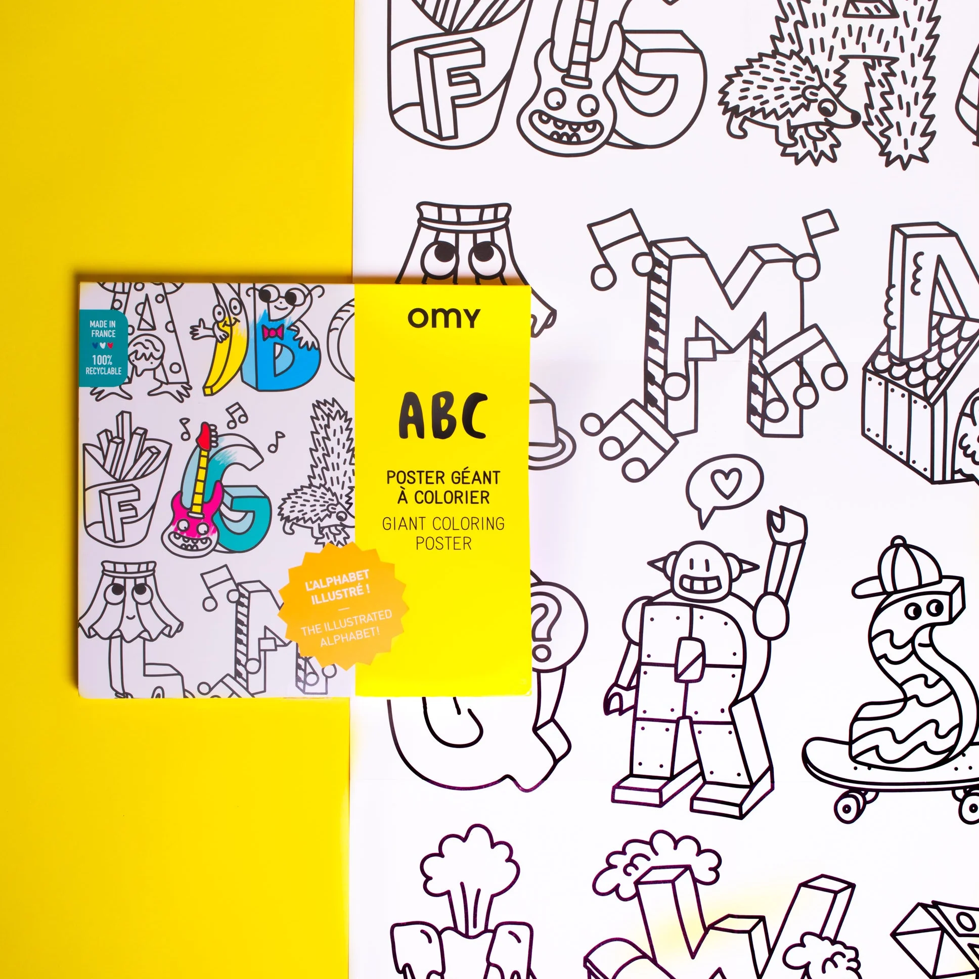 ABC - Poster géant à colorier - Image 4