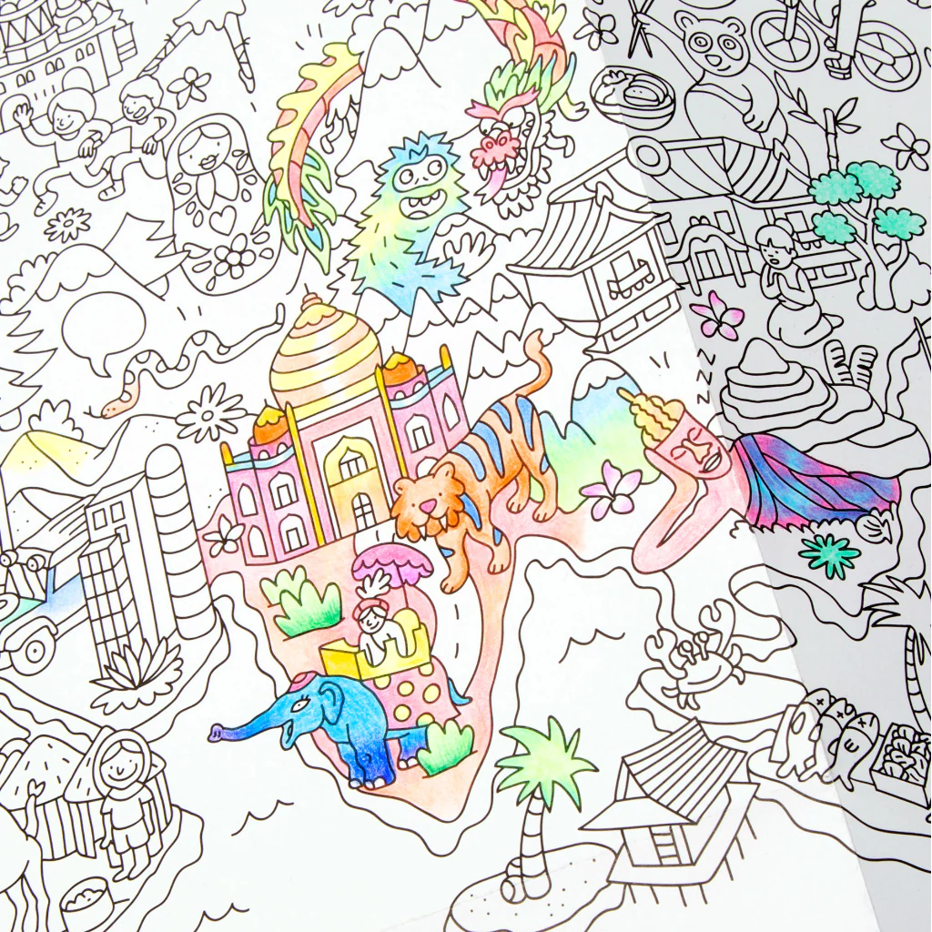Atlas - Poster géant à colorier - Image 7