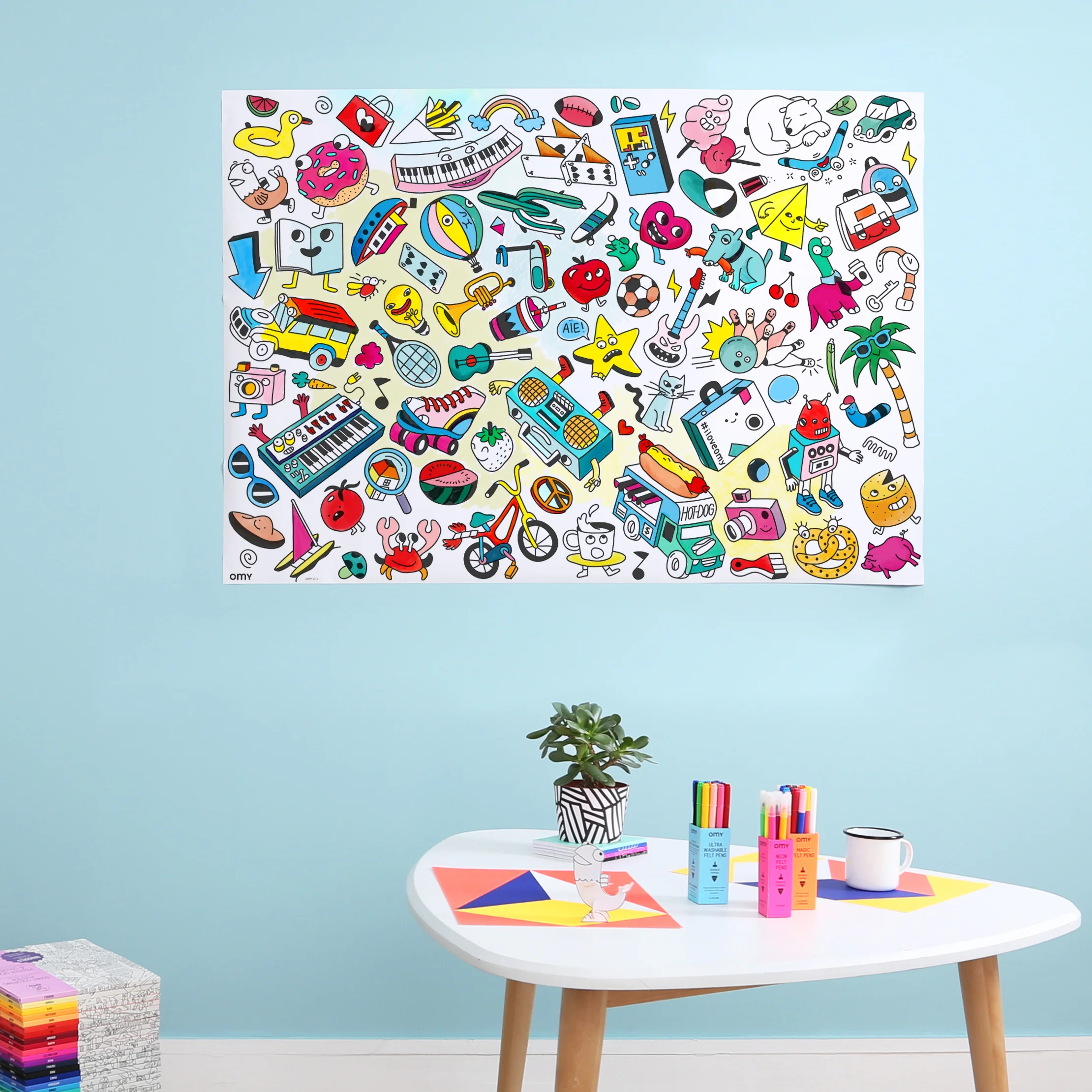 Baby Pop Art - Poster géant à colorier - Image 4