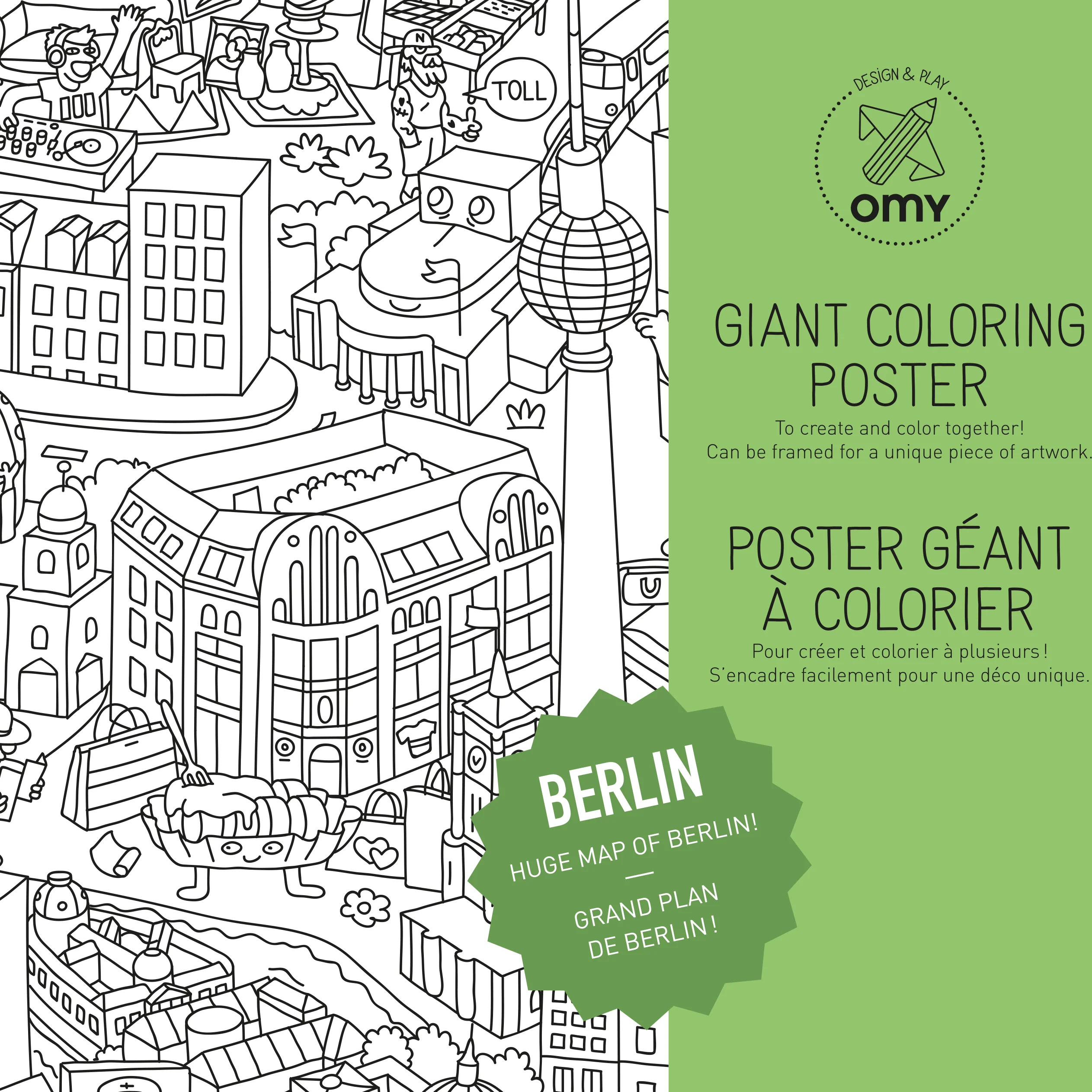 Berlin - Poster géant à colorier - Image 5