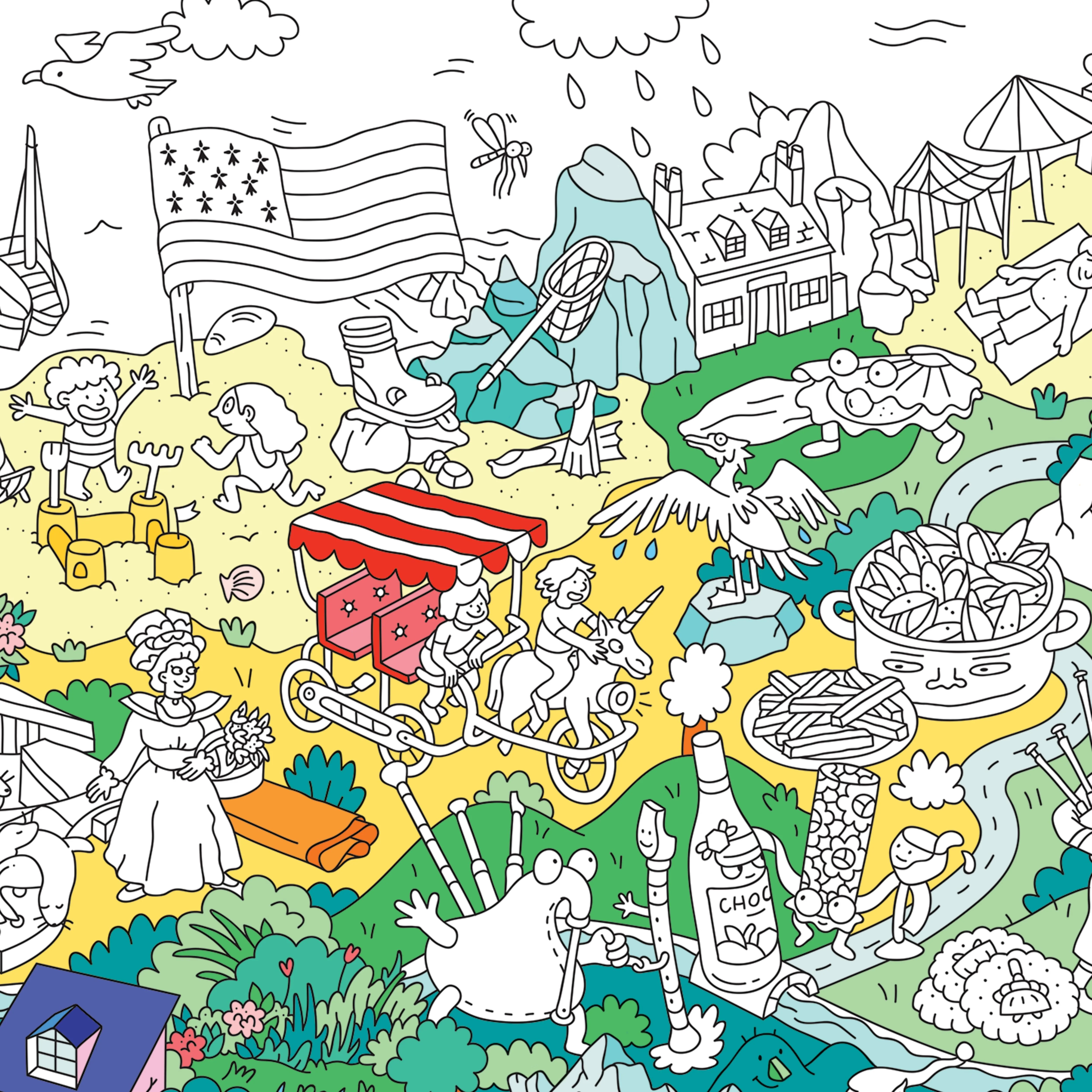 Bretagne - Poster géant à colorier - Image 5