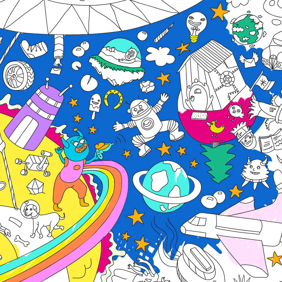 Cosmos - Poster géant à colorier - Image 3