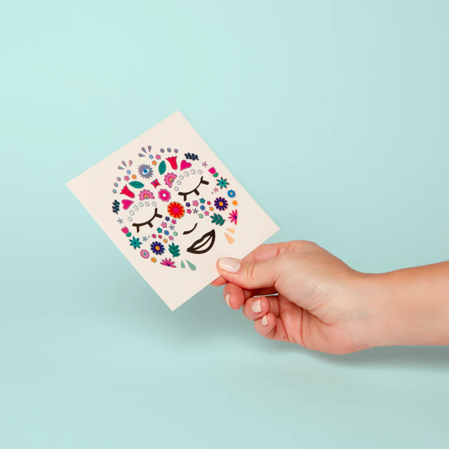Face Stickers - Flower - Image 4