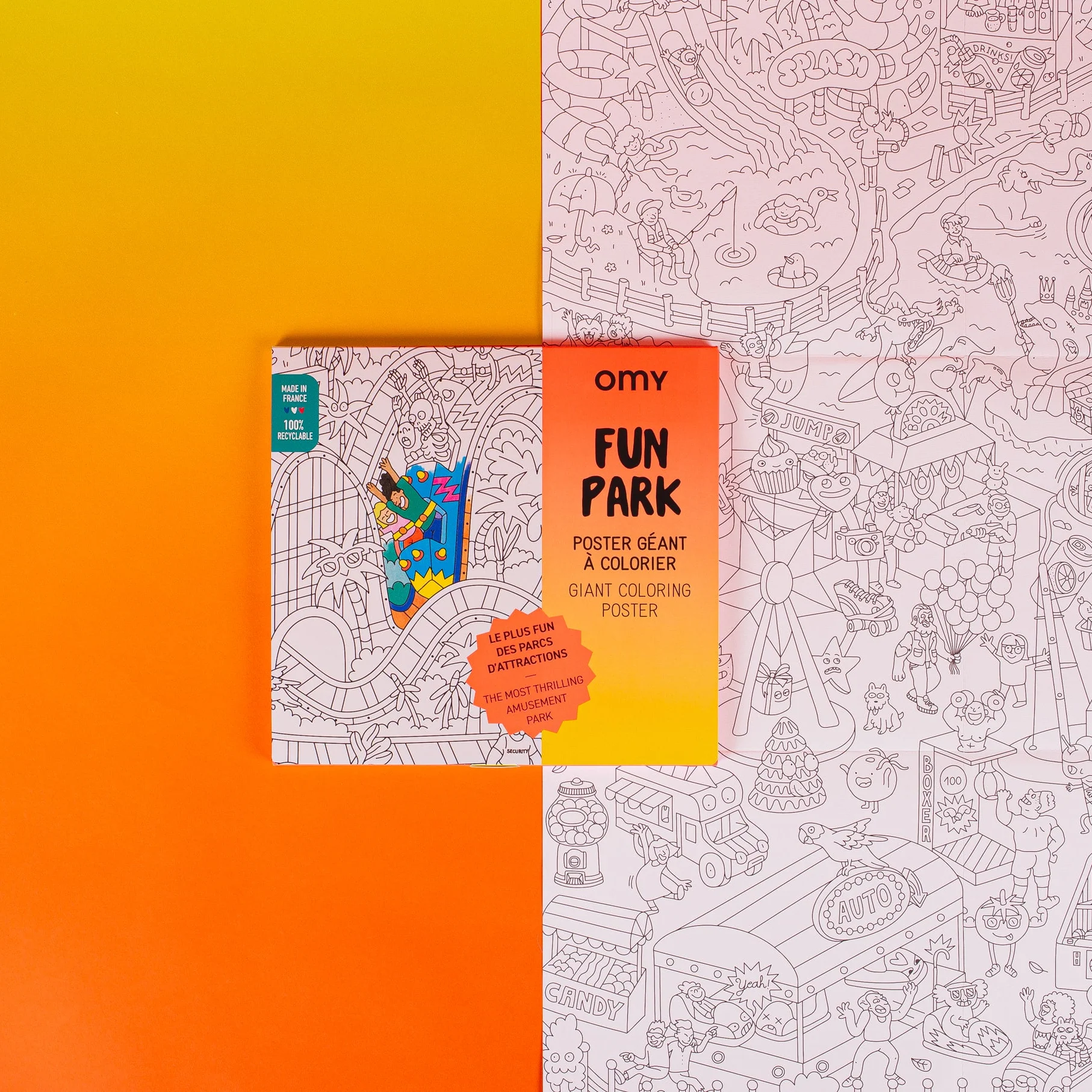 Fun park - Poster géant à colorier - Image 3
