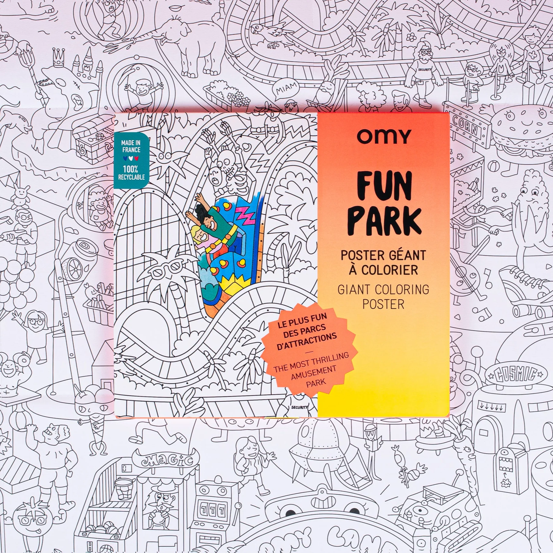 Fun park - Poster géant à colorier - Image 5