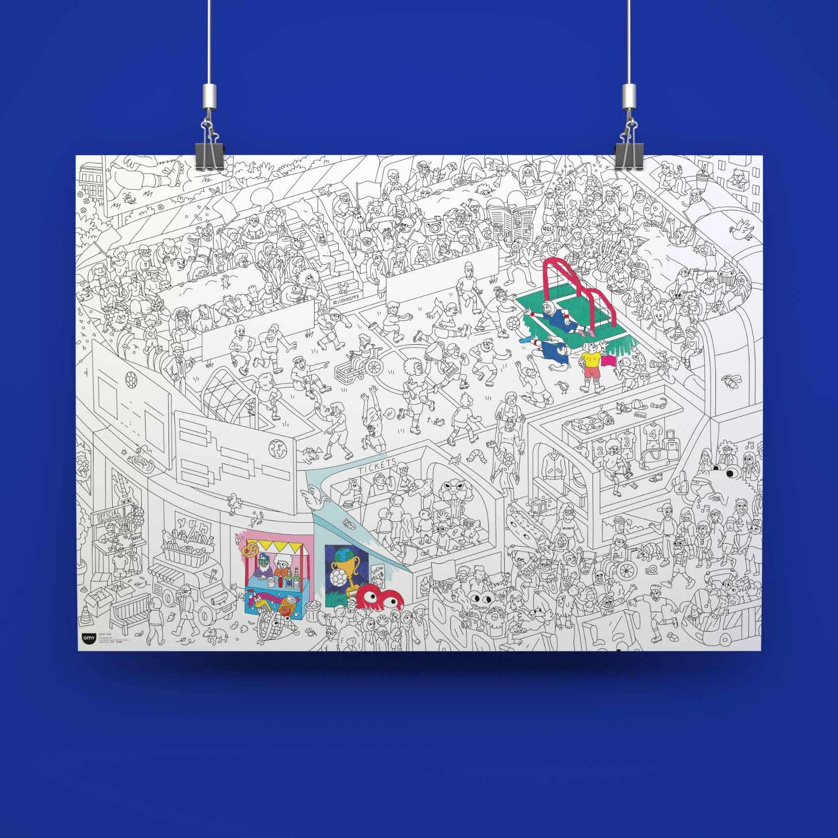 Goal - Poster géant à colorier - Image 3
