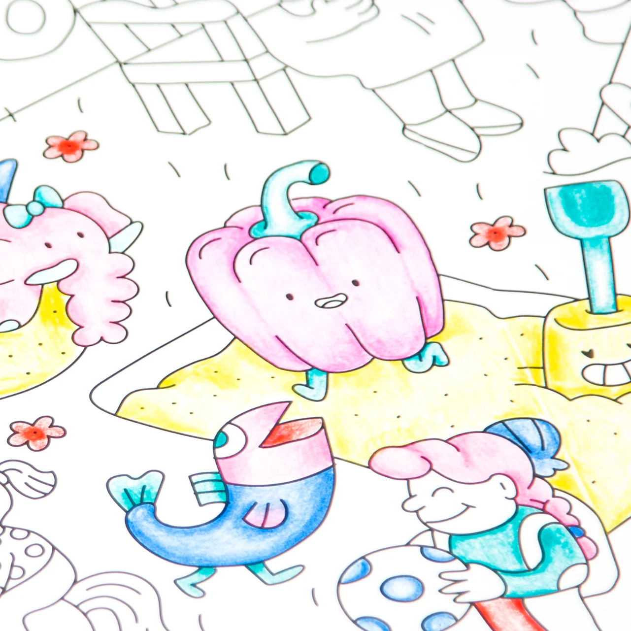 Kids life - Poster géant à colorier - Image 4