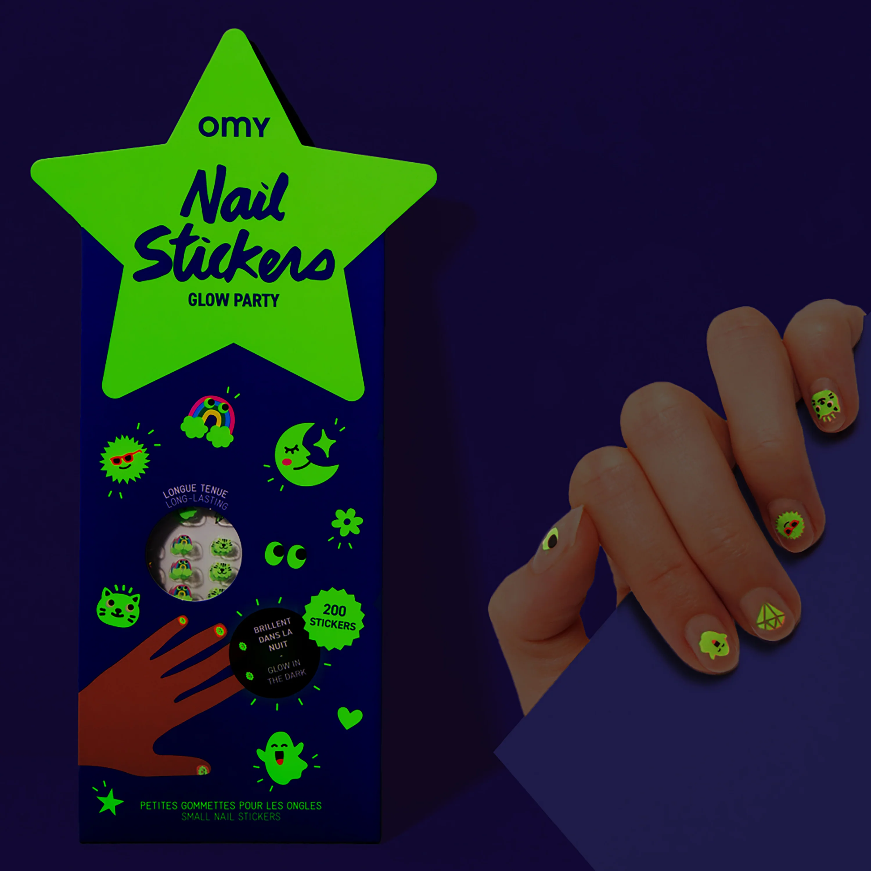 Glow Party - Nail stickers - Image 4