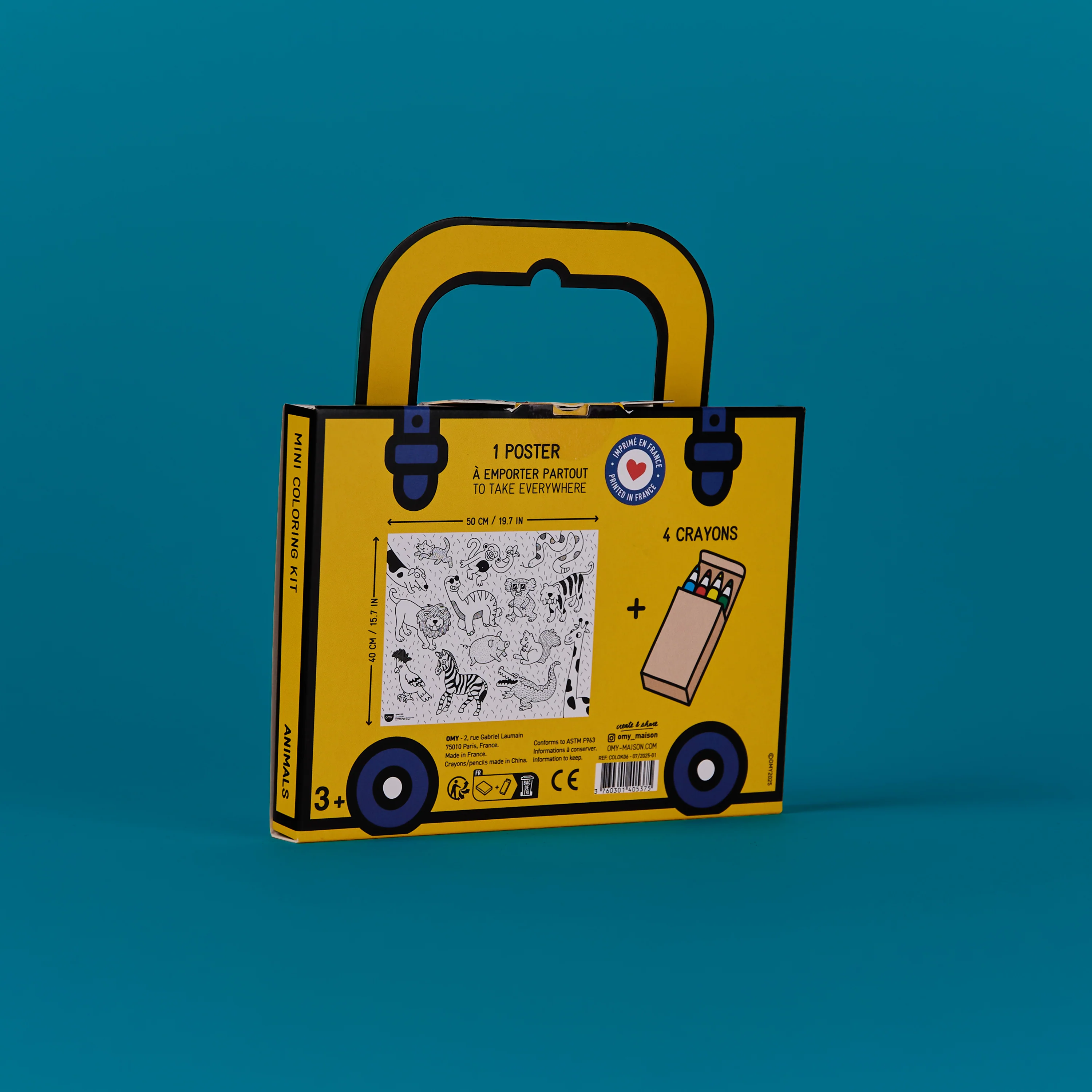 Mini Coloring Kit - Animals - Image 3