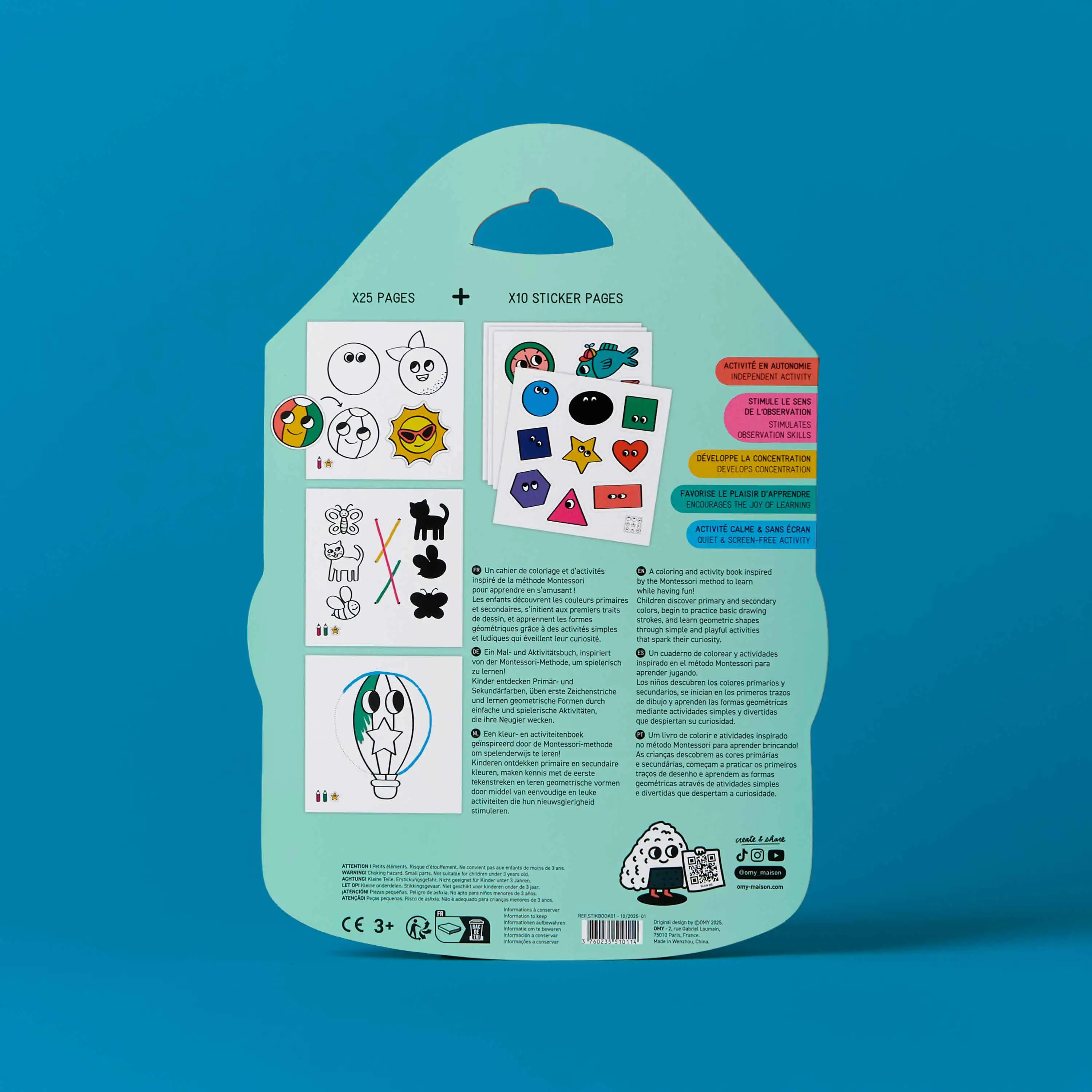 Montessori Stickers Book - Geometric Shapes - Image 7