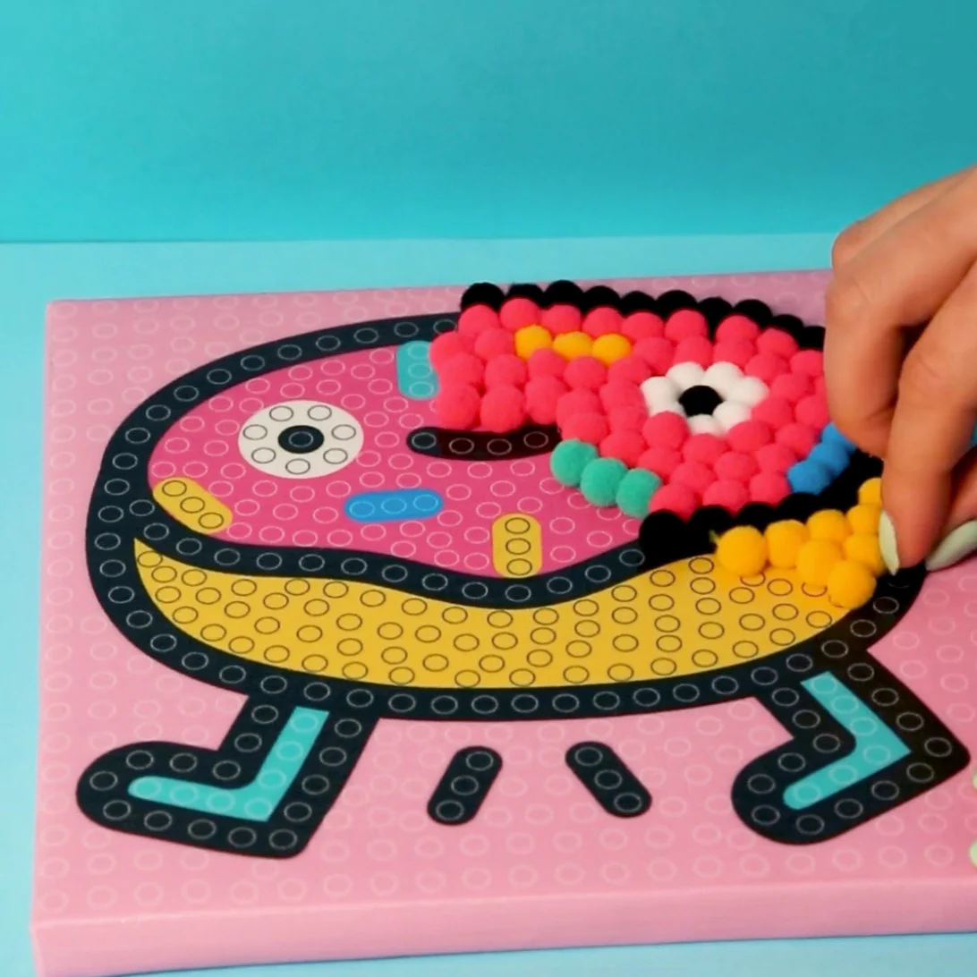 Donut - Kit tableau pompons - Image 5