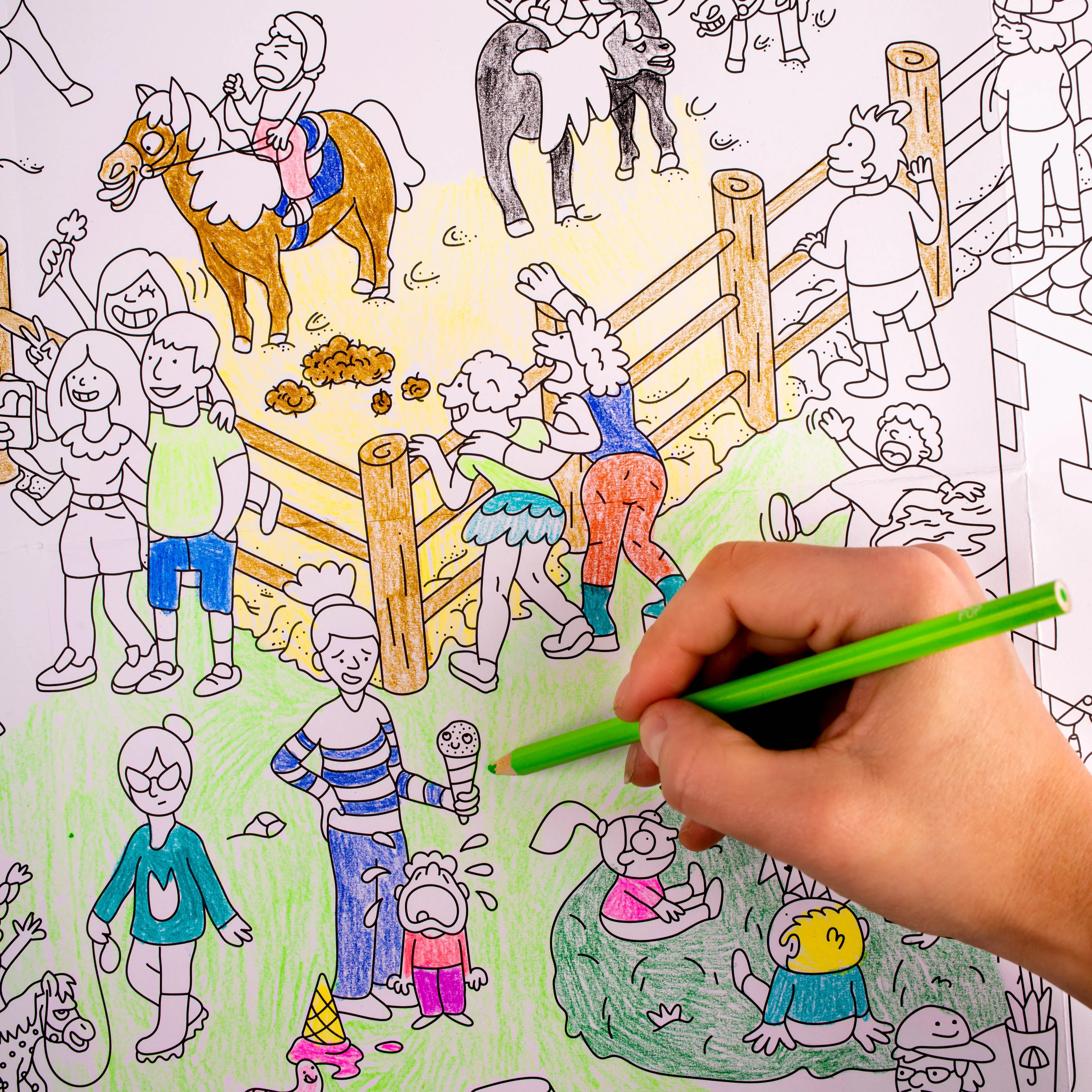 Poney club - Poster géant à colorier - Image 3