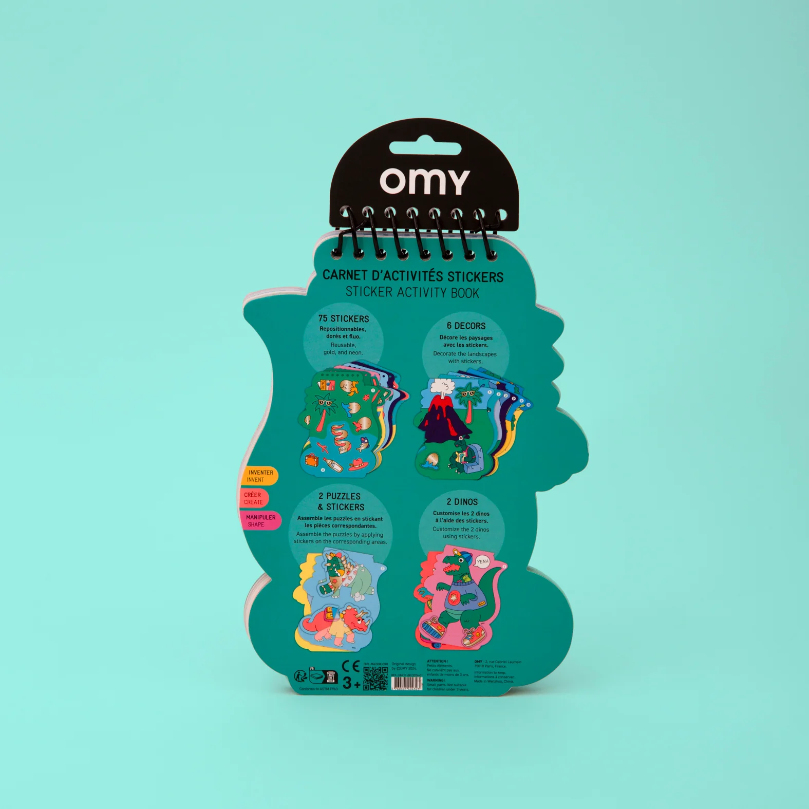 Sticker activity book - Dinos - Image 5