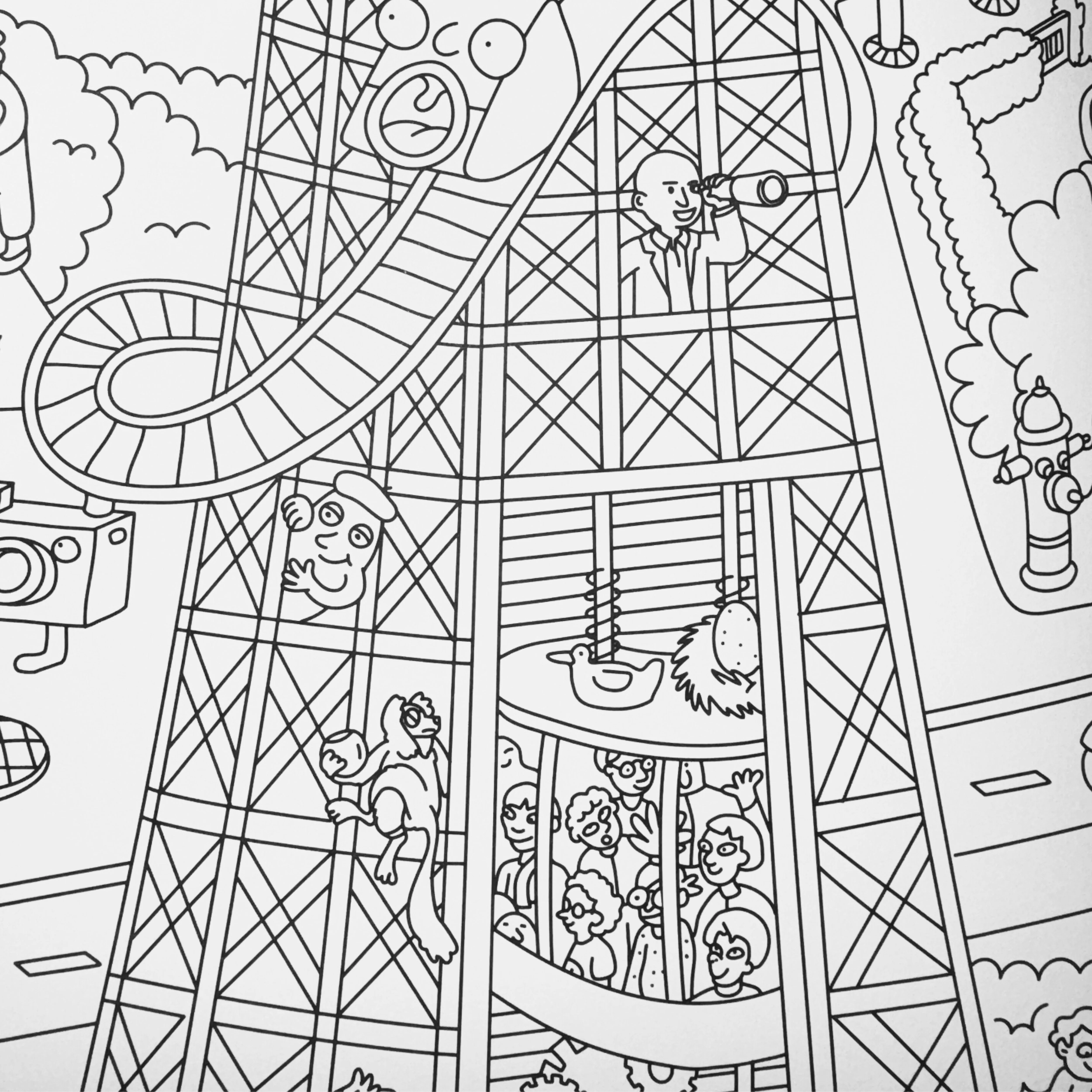 Tour eiffel - Poster géant à colorier - Image 6